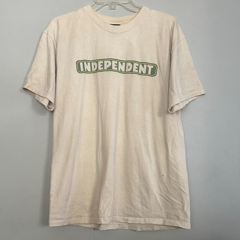 Independent men Cream Short Sleeve Graphic Tee